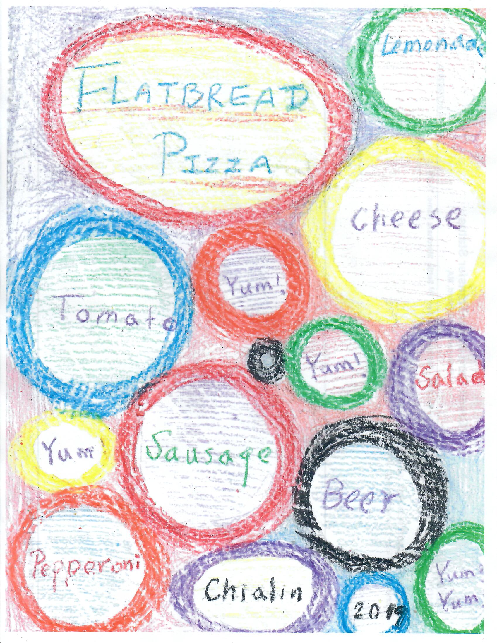 Kid's menu cover art
